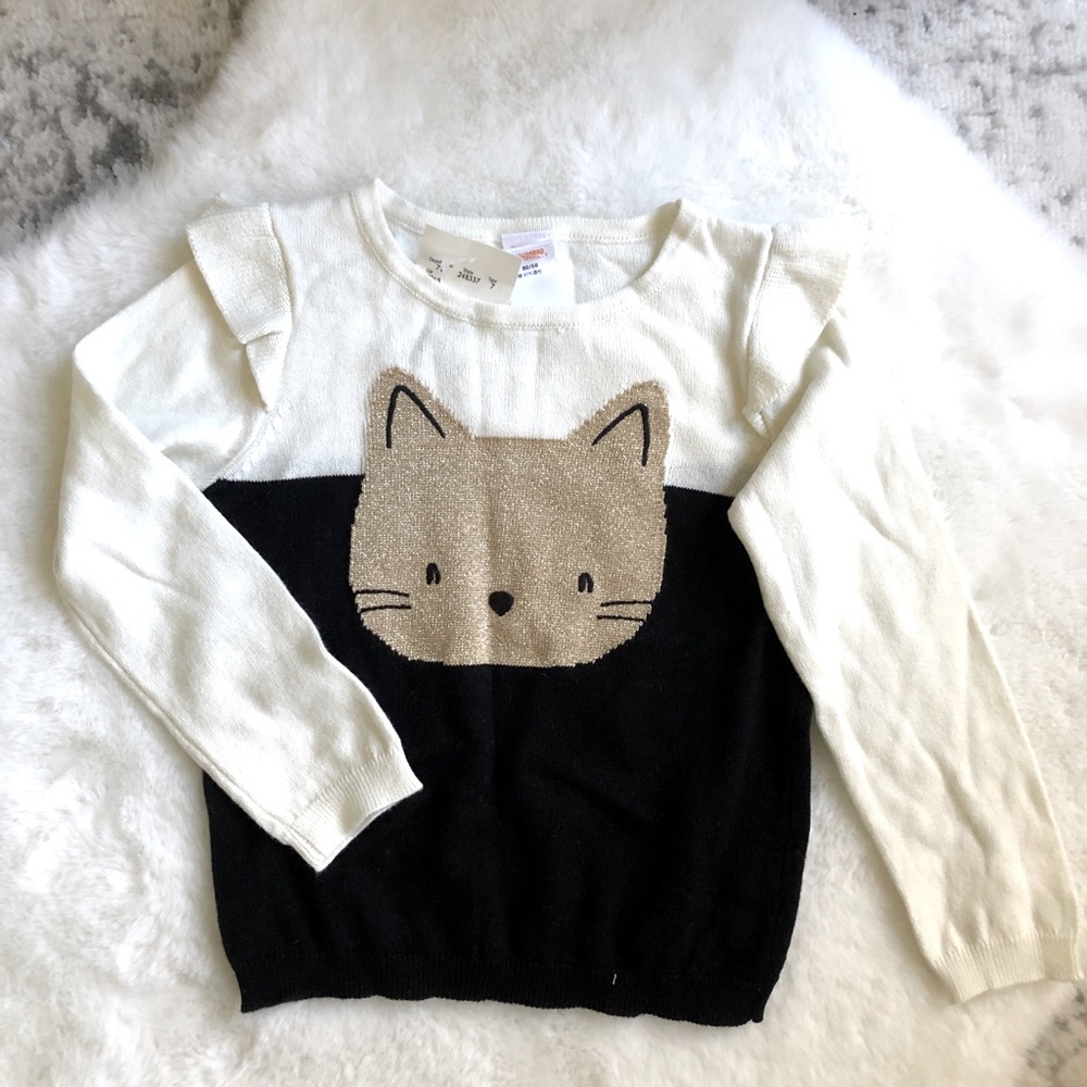 NWT Girls Gymboree Kitty Sweater